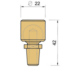 Електрод PEI-POINT E52/8