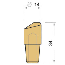 Електрод PEI-POINT E53/8
